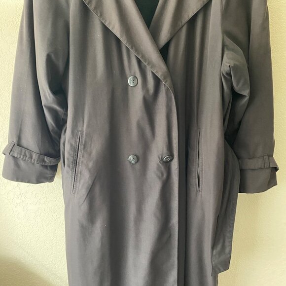 London Fog Trench Coat Womens 14 Regular Limited Edition Removable Liner Belted - Picture 8 of 11